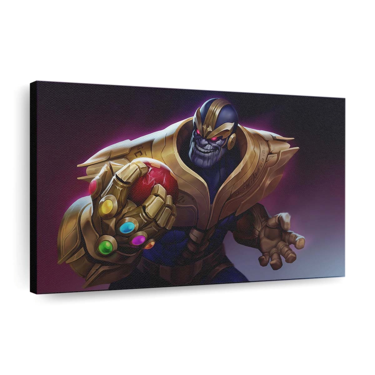 Thanos hat Iron Man-Kopfmaske Leinwandbild - Wanddeko