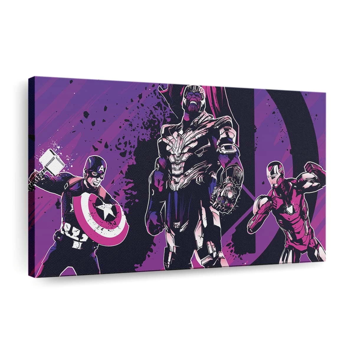 Thanos Iron Man Captain America Leinwandbild - Wanddeko