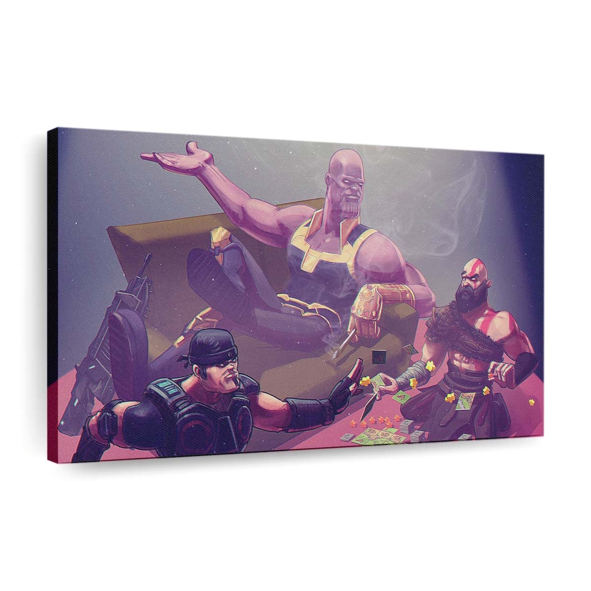 Thanos Kratos Leinwandbild - Wanddeko