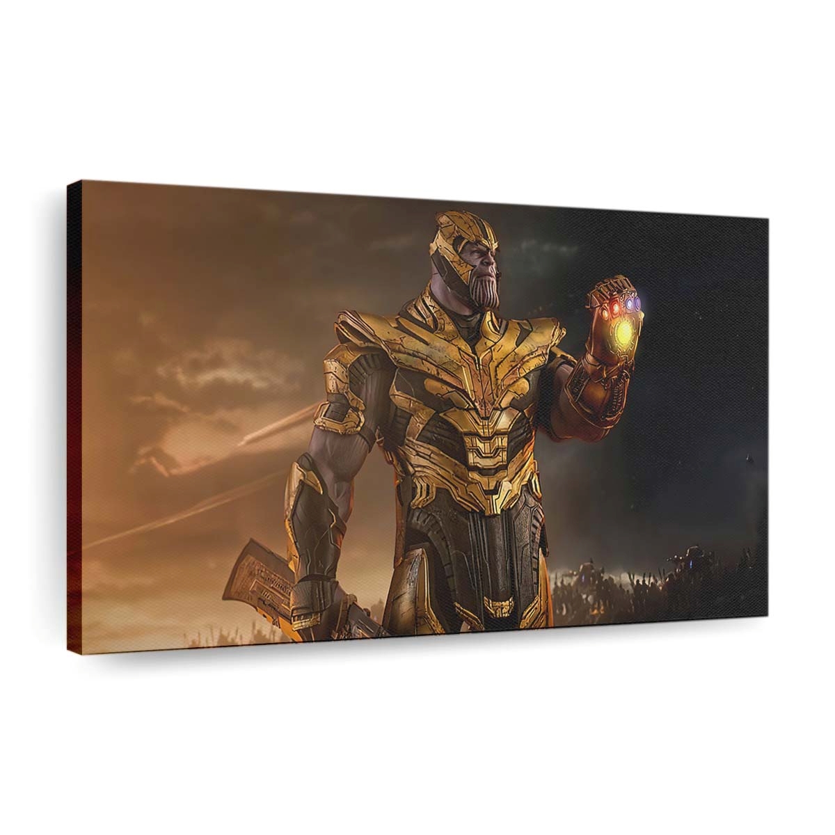 Thanos Superschurke Gauntlet Leinwandbild - Wanddeko