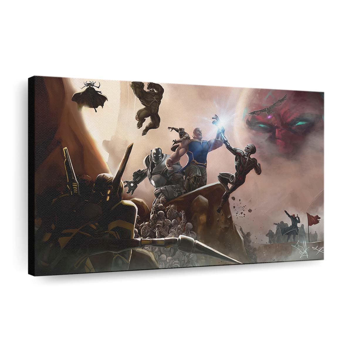 Thanos Der verrückte Titan Leinwandbild - Wanddeko