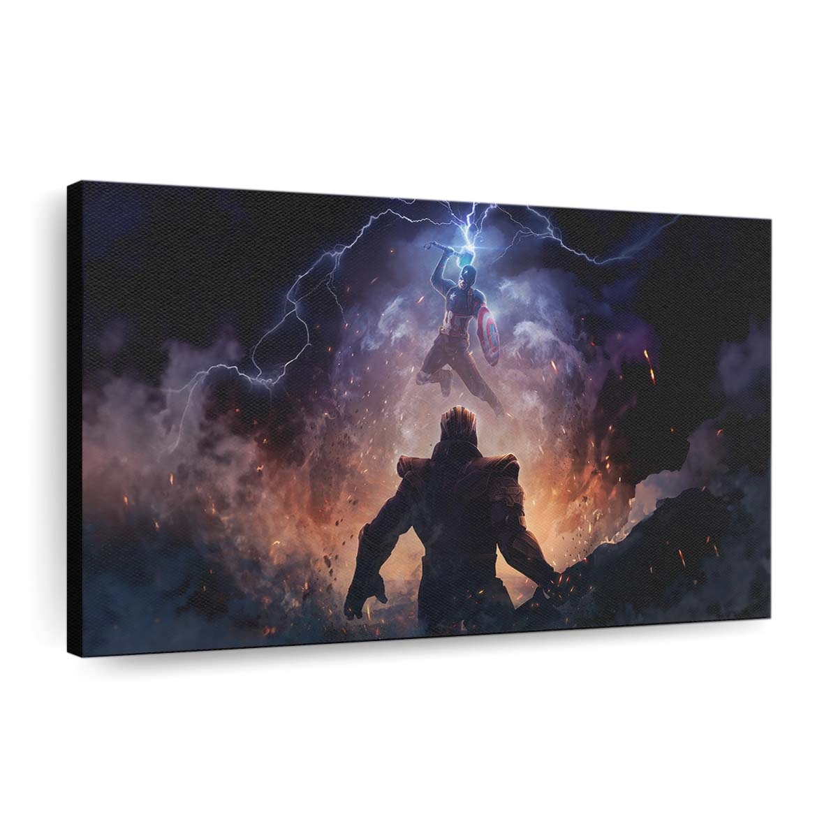 Thanos gegen Captain America Leinwandbild - Wanddeko