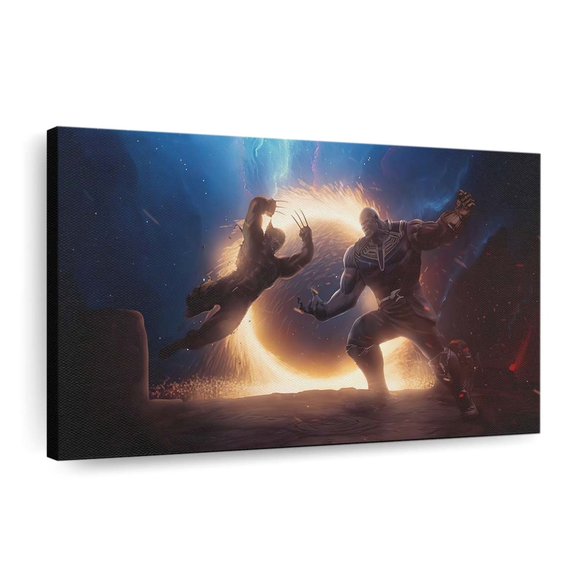 Thanos gegen Wolverine Leinwandbild - Wanddeko