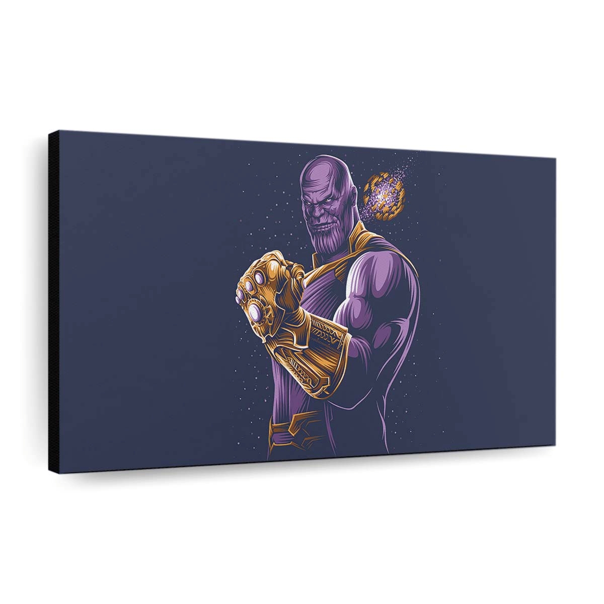 Thanos mit minimalistischem Handschuh Leinwandbild - Wanddeko