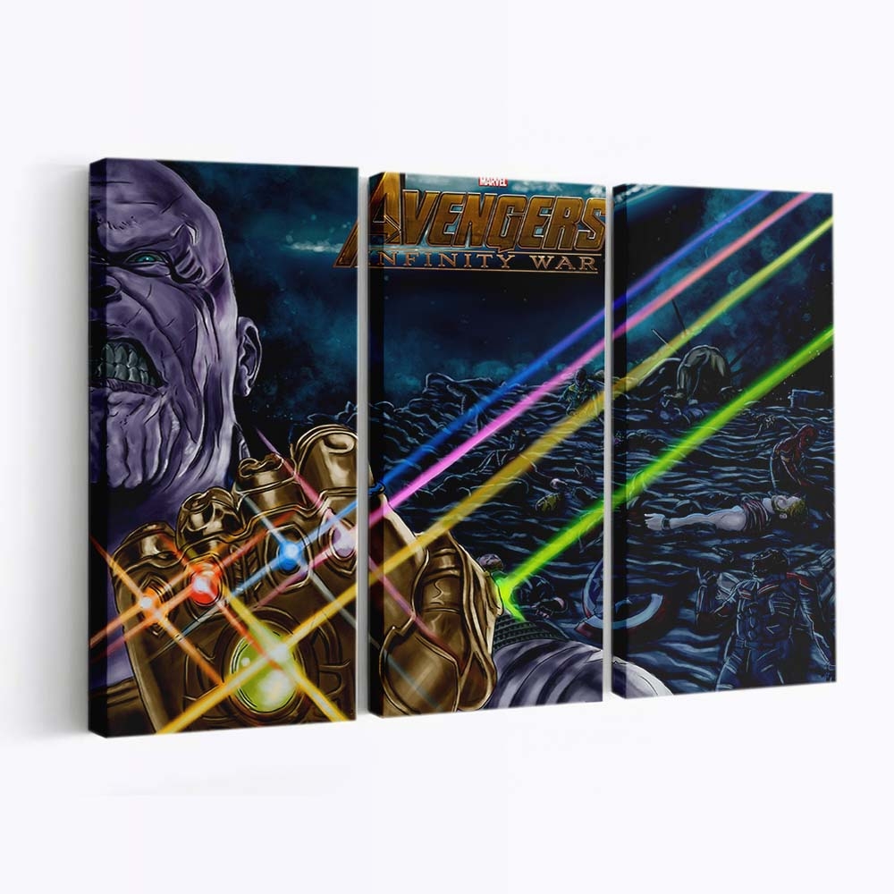 Thanos gewinnt immer Leinwandbild - Wanddeko