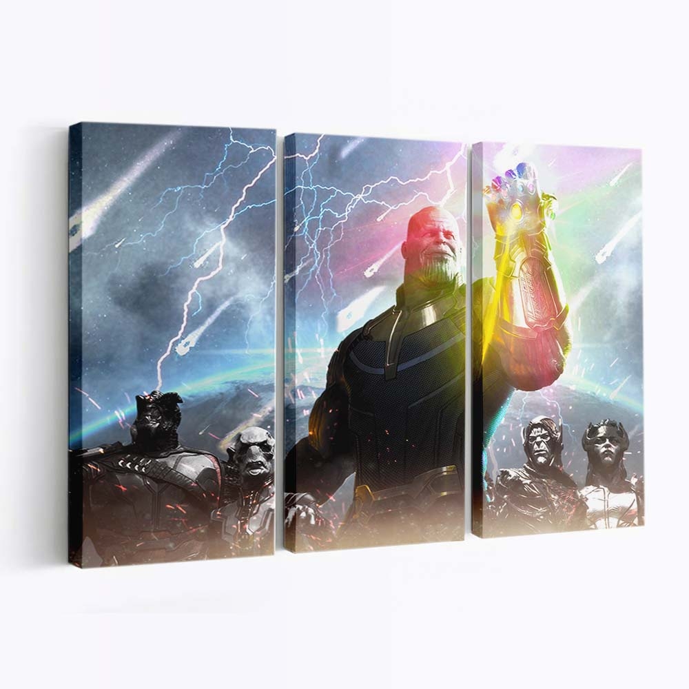 Thanos Avengers Infinity War 2018 Artwork Leinwandbild - Wanddeko