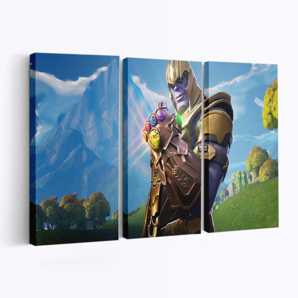 Thanos in Fortnite Battle Royale Leinwandbild - Wanddeko