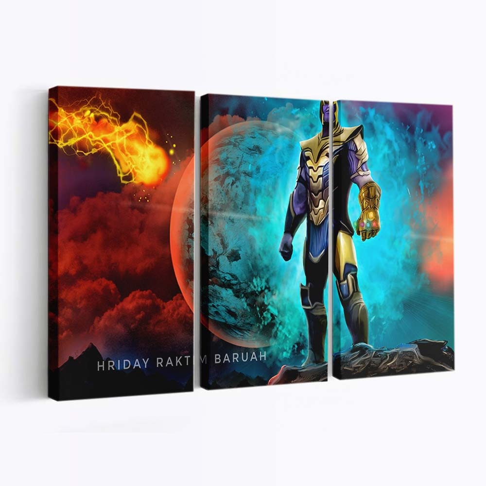 Das Kunstwerk „Der verrückte Titan” Leinwandbild - Wanddeko