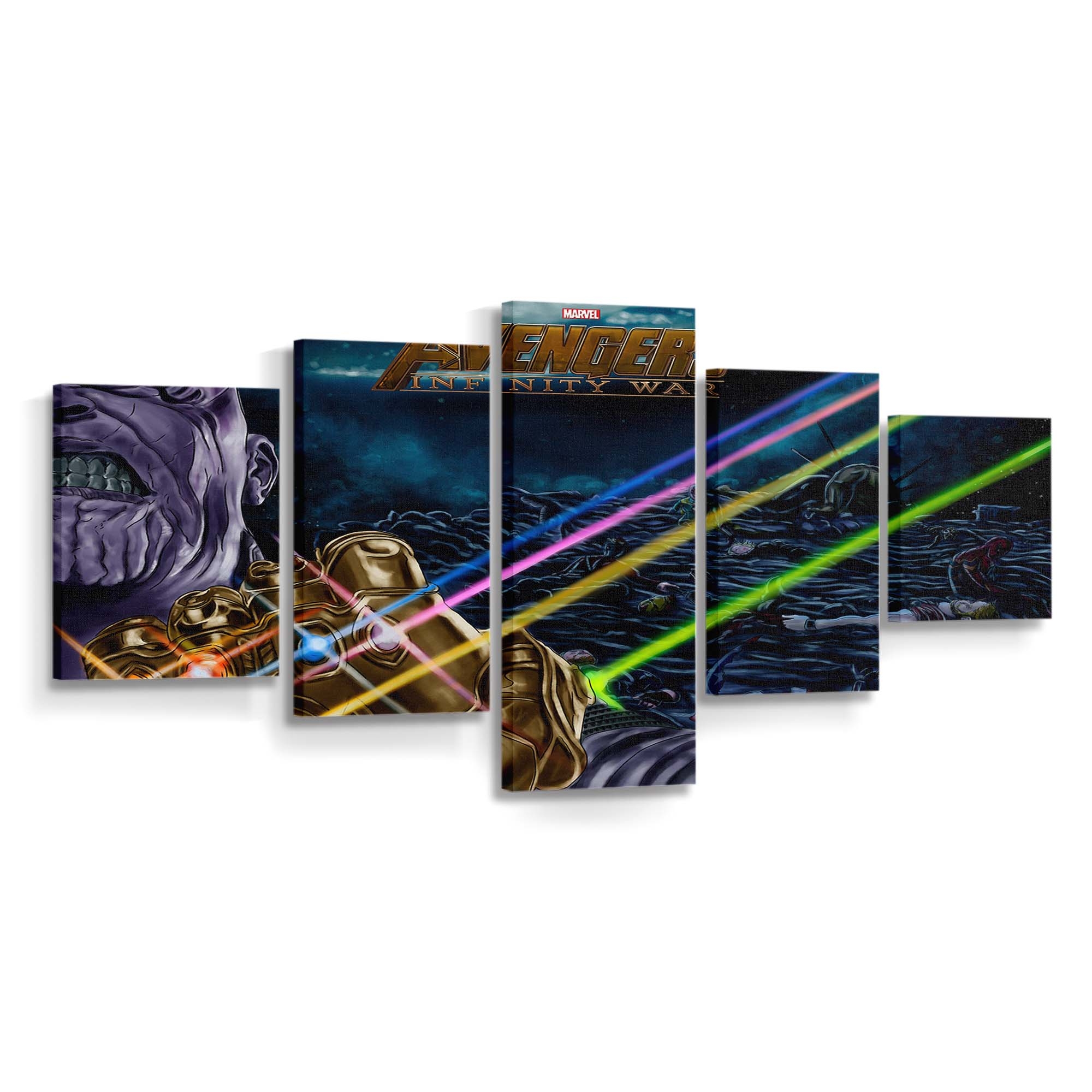 Thanos gewinnt immer Leinwandbild - Wanddeko Thanos Leinwandbild