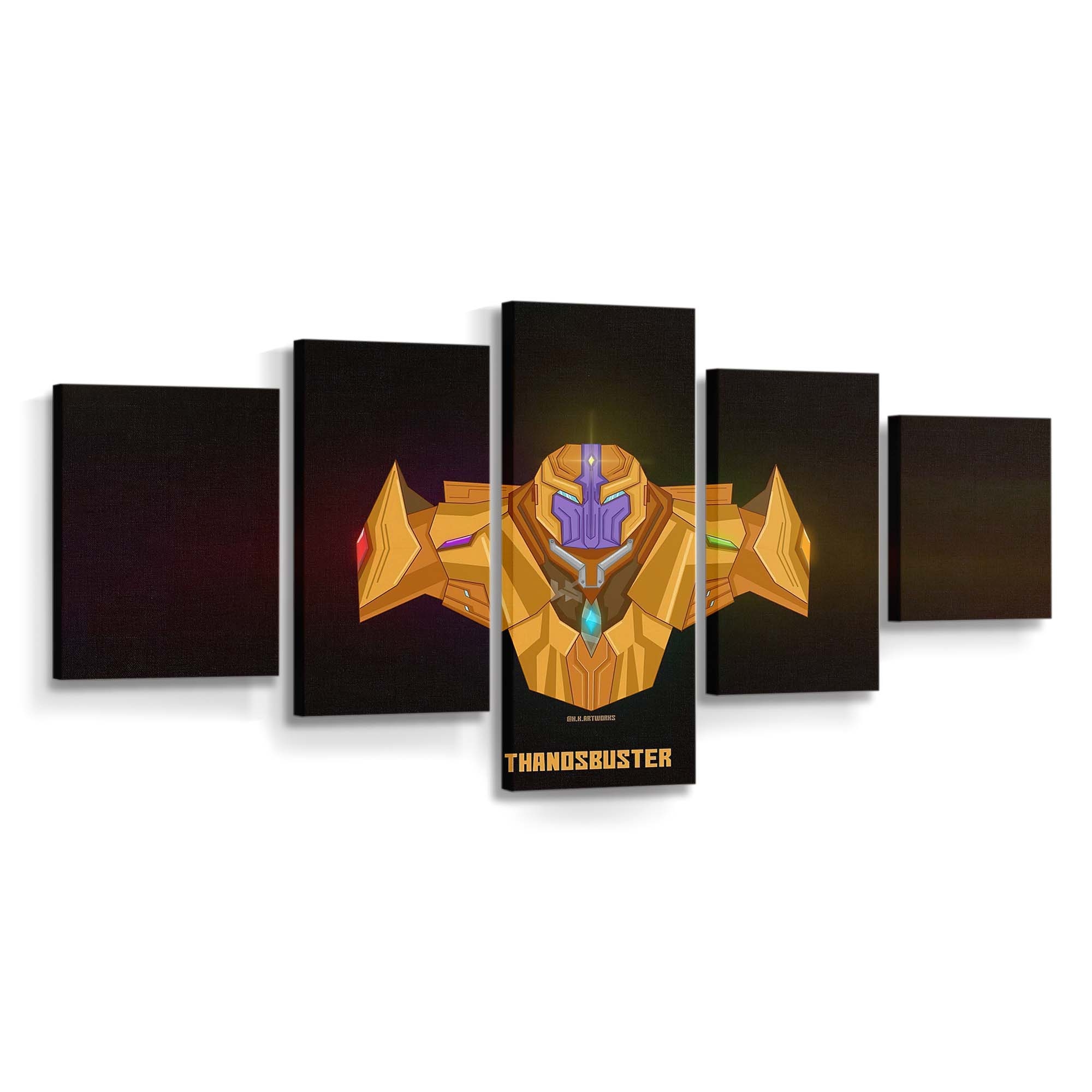 Thanos Buster Minimal Leinwandbild - Wanddeko Thanos Leinwandbild