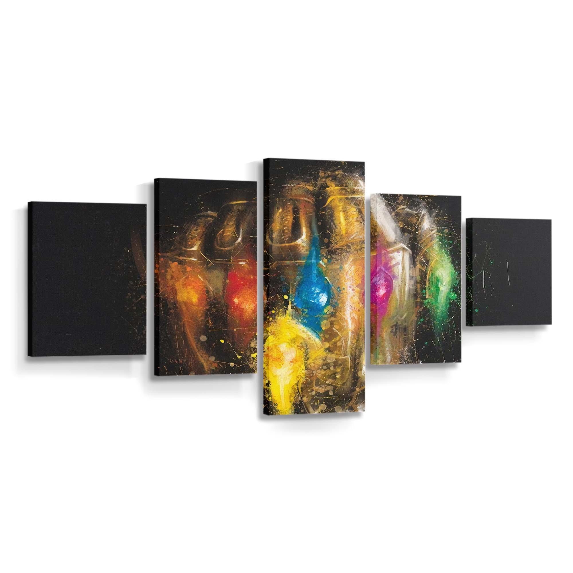 Thanos Gauntlet Avengers Endgame 2019 Leinwandbild - Wanddeko Thanos Leinwandbild