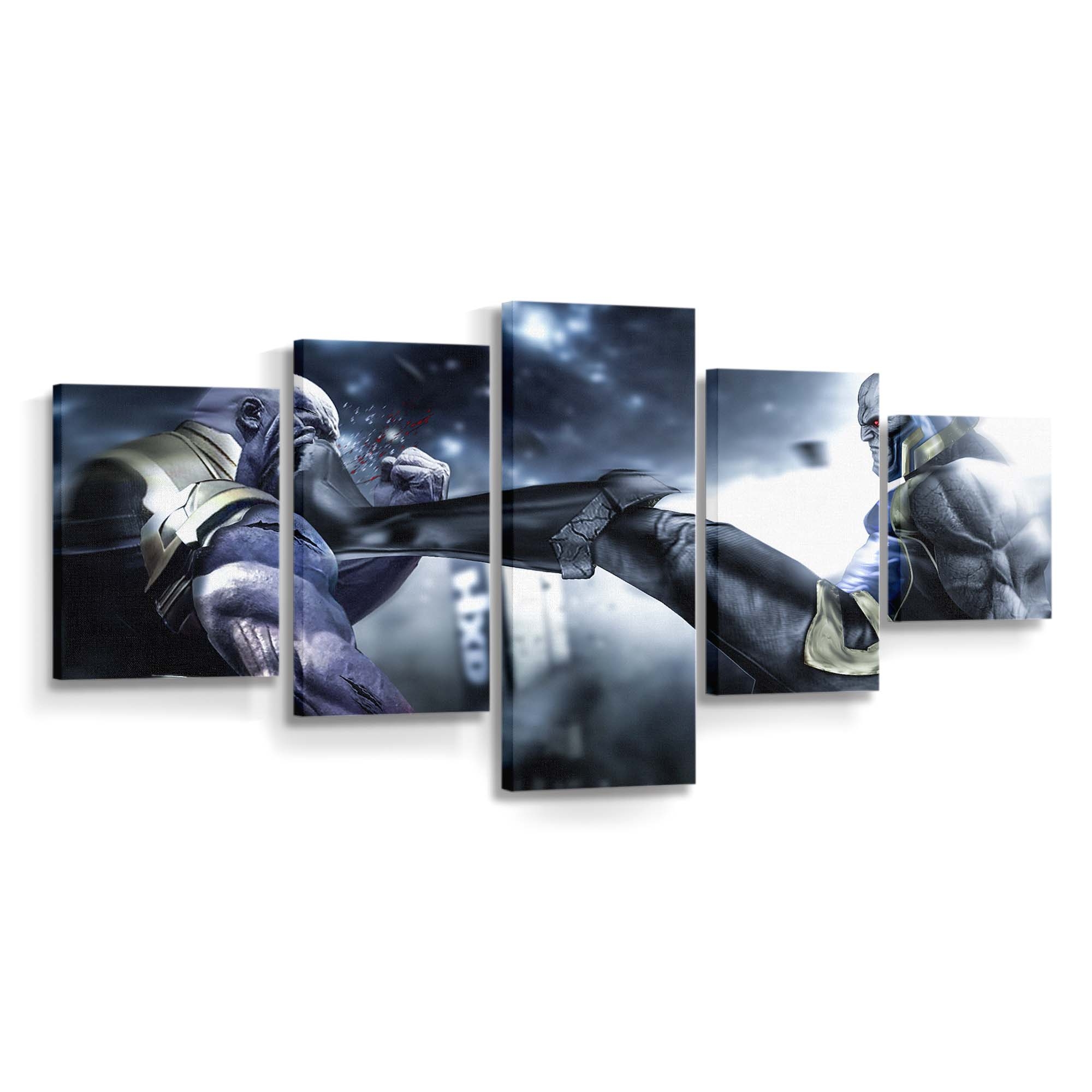 Thanos gegen Darkseid Leinwandbild - Wanddeko Thanos Leinwandbild