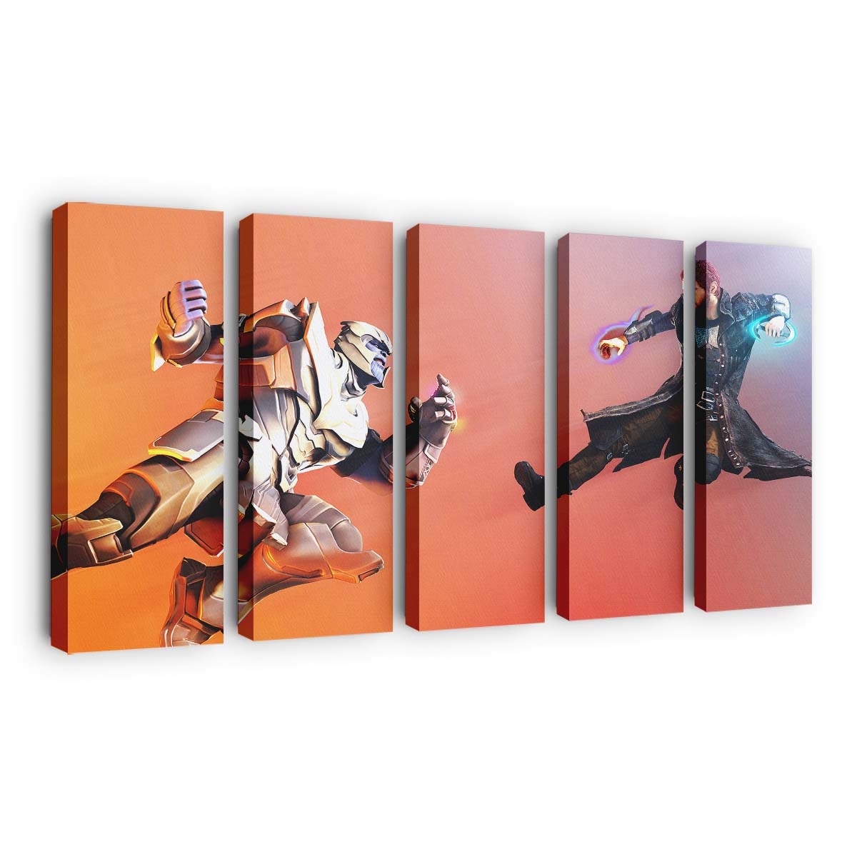 Star Lord gegen Thanos Leinwandbild - Wanddeko