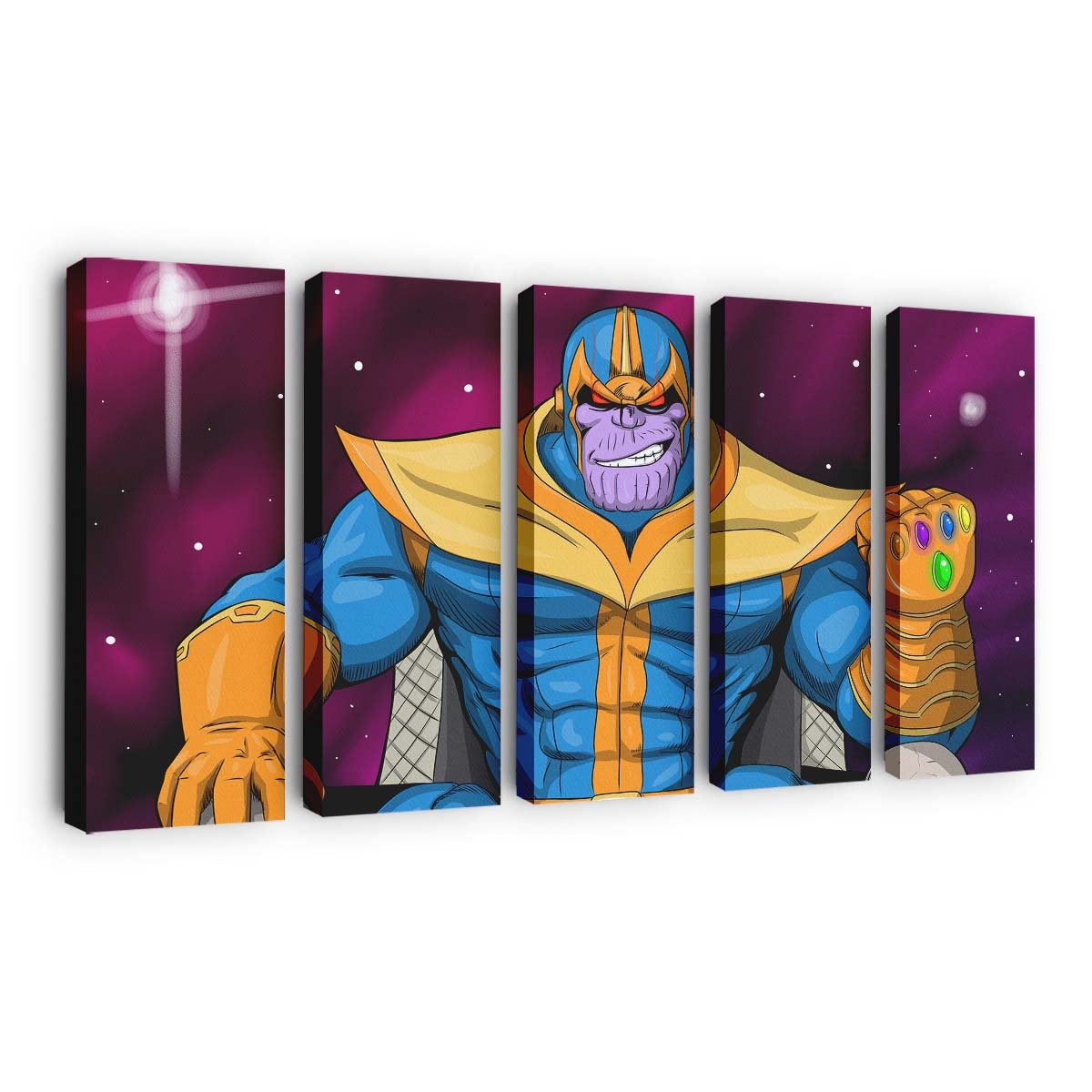 Thanos Comic Cartoon Digital Art Leinwandbild - Wanddeko
