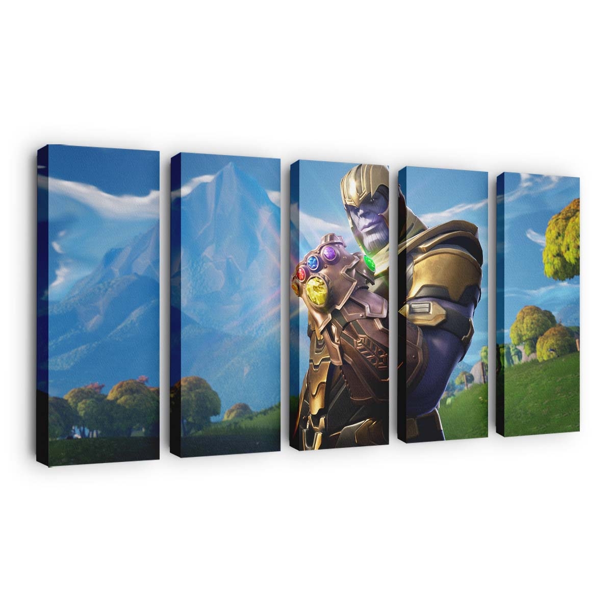 Thanos in Fortnite Battle Royale Leinwandbild - Wanddeko