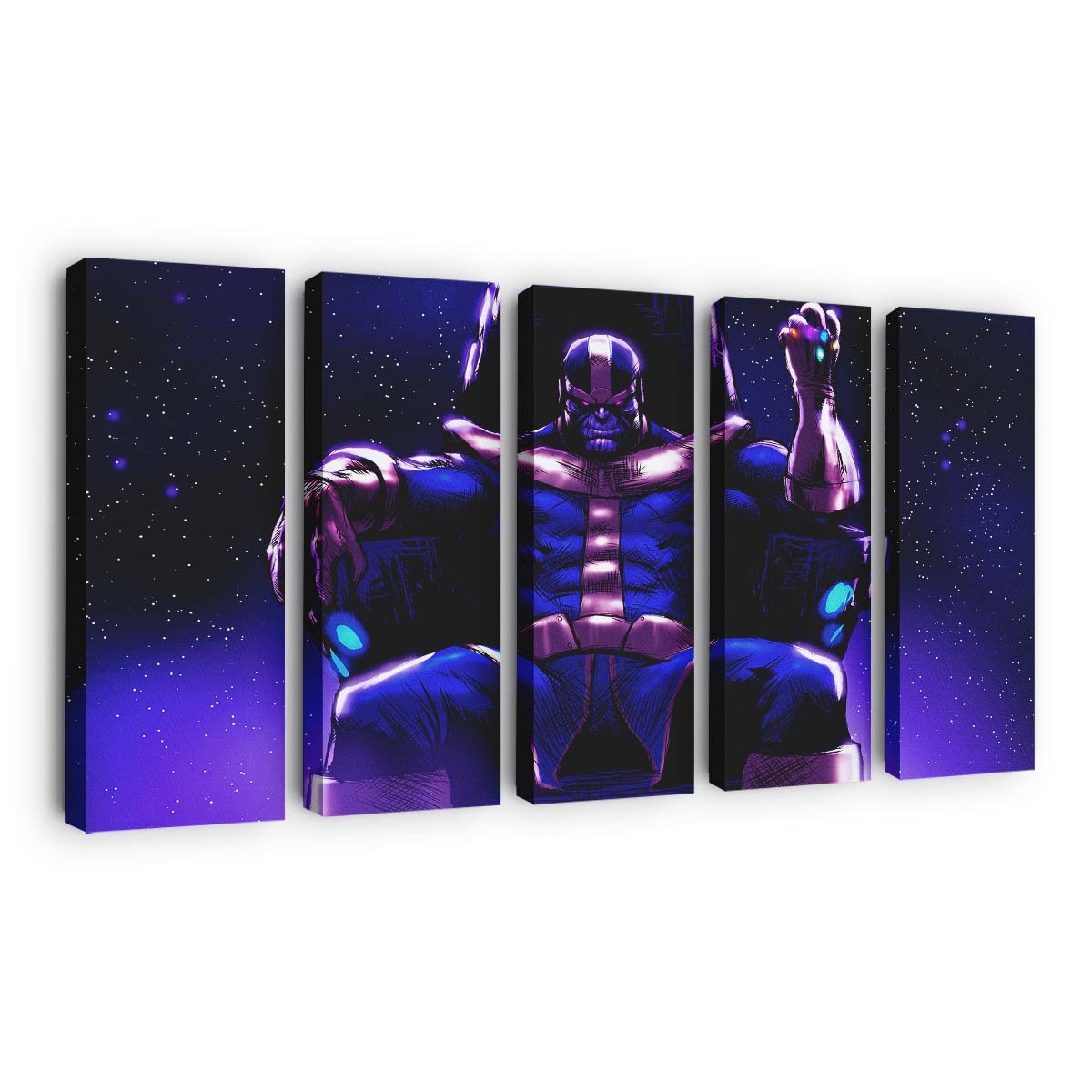 Thanos On His Throne Leinwandbild - Wanddeko