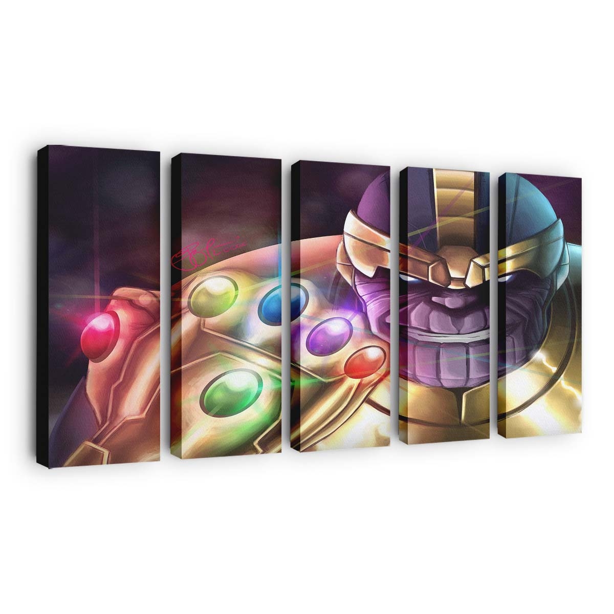 Thanos Six Gems Leinwandbild - Wanddeko