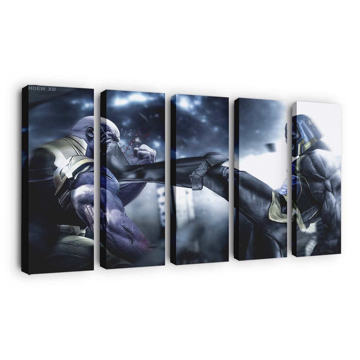 Thanos gegen Darkseid Leinwandbild - Wanddeko