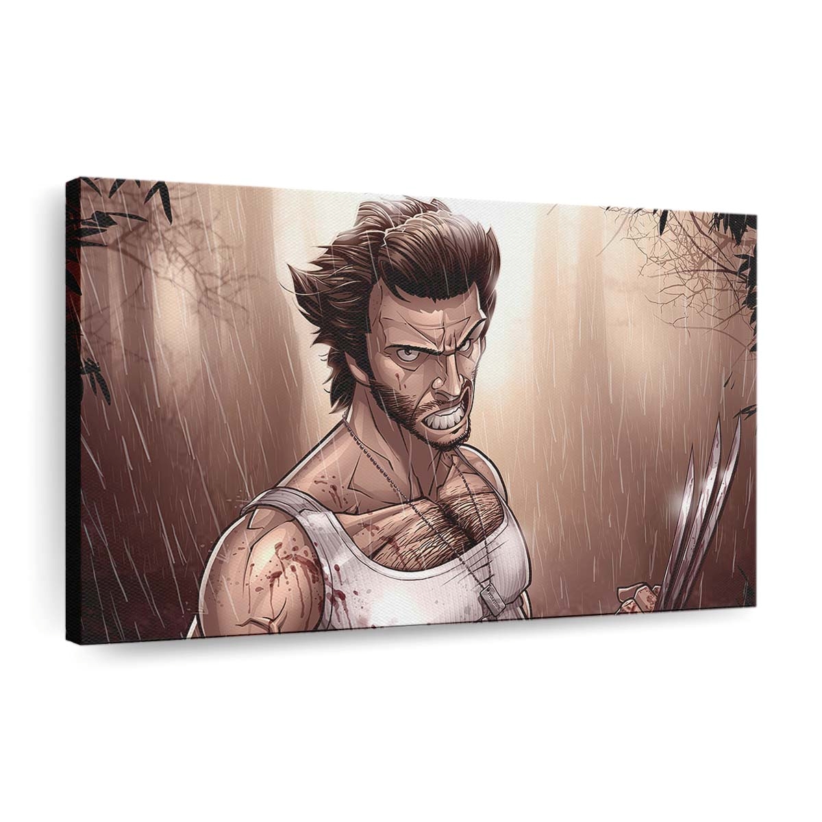 Wolverine Sketch Artwork Leinwandbilder | Wanddeko