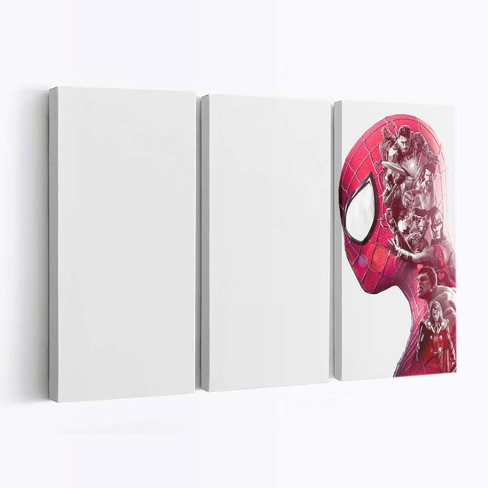 Spiderman Superheroes Double Exposure Leinwandbilder | Wanddeko