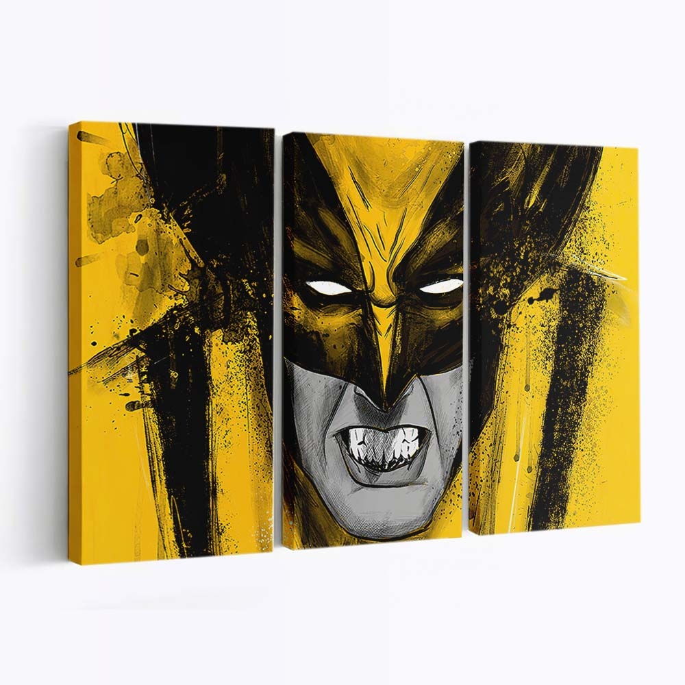 Wolverine Yellow Art Leinwandbilder | Wanddeko