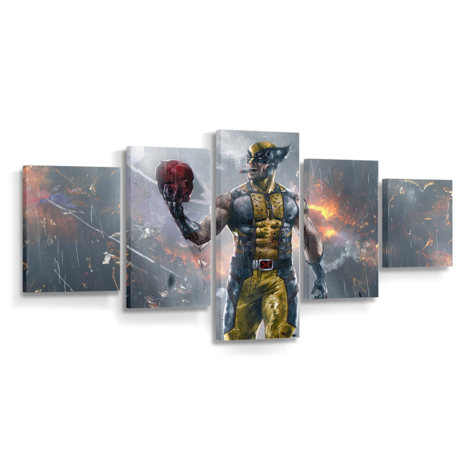 Wolverine Savage Smash Leinwandbilder | Wanddeko Venom Leinwandbild