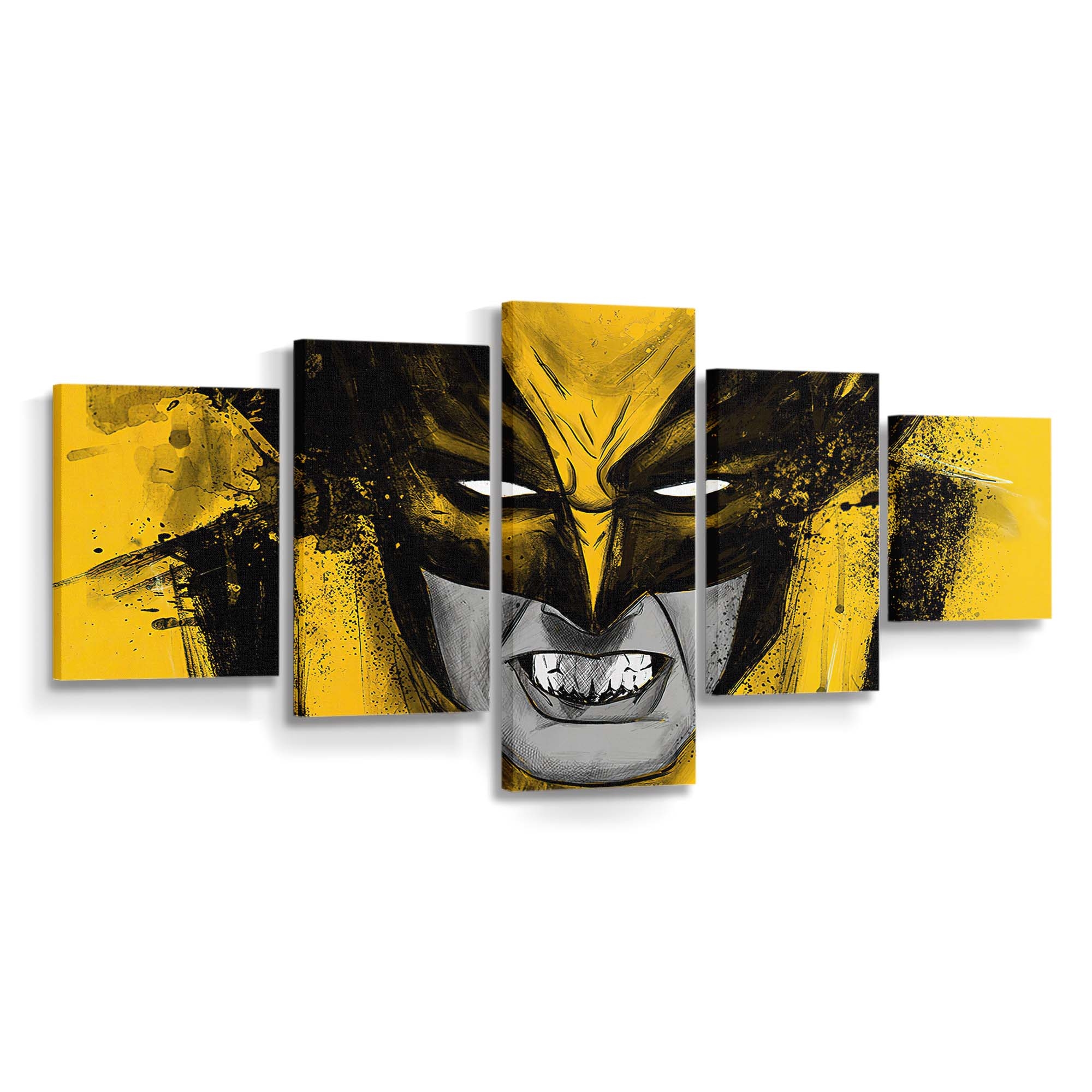 Wolverine Yellow Art Leinwandbilder | Wanddeko Venom Leinwandbild