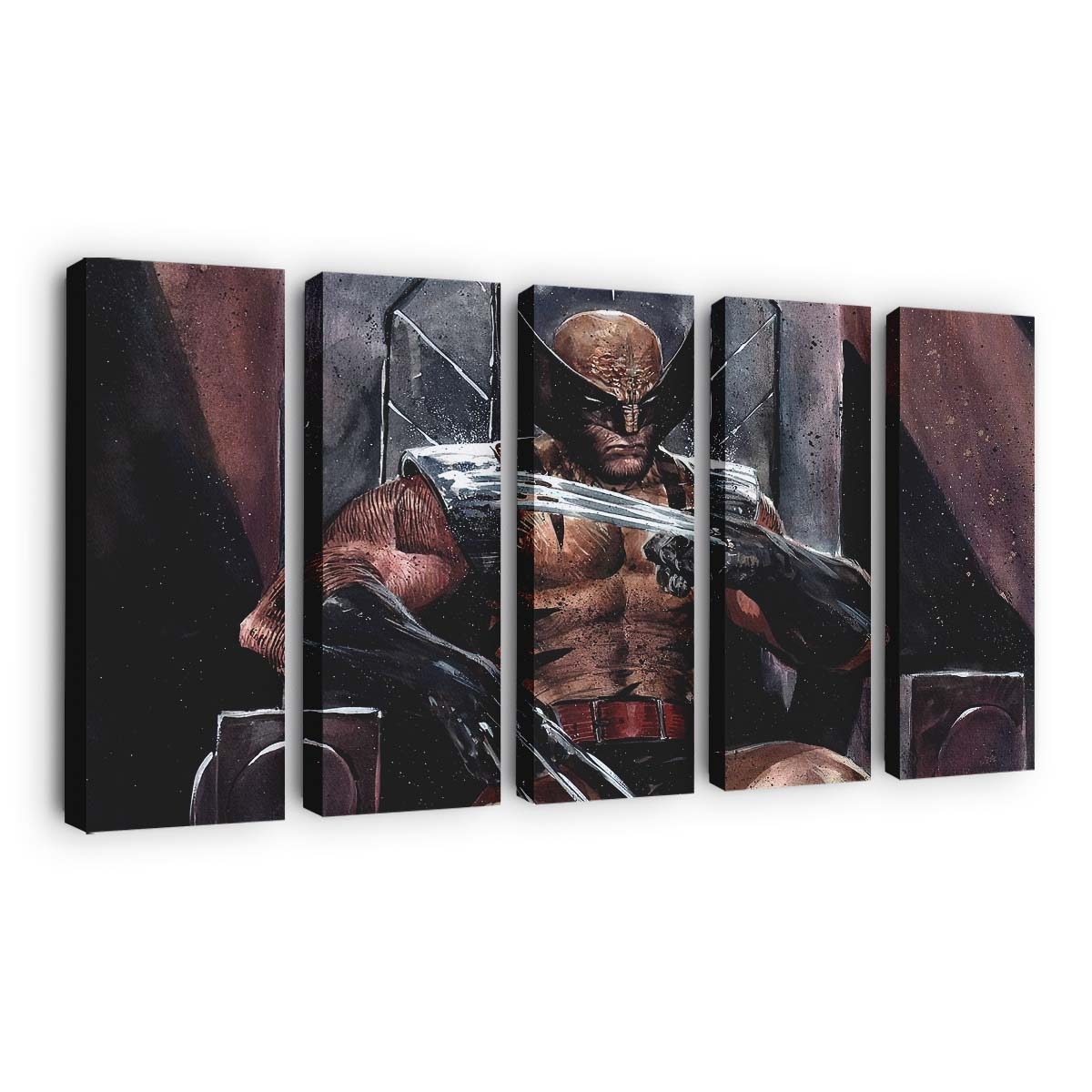 Wolverine Sitting On Throne Leinwandbilder | Wanddeko