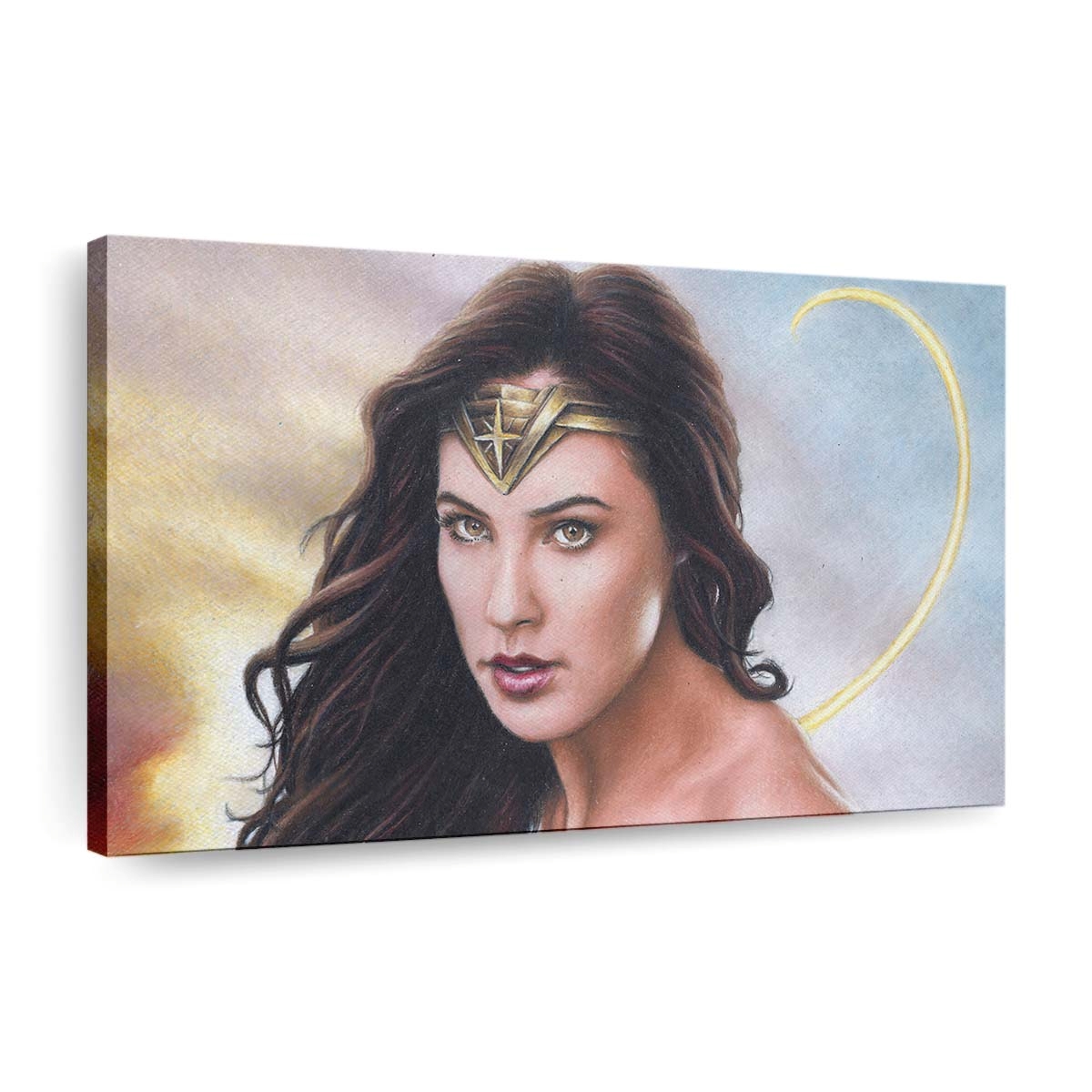 Gal Gadot Wonder Woman Colored Pencil Art Leinwandbilder | Wanddeko