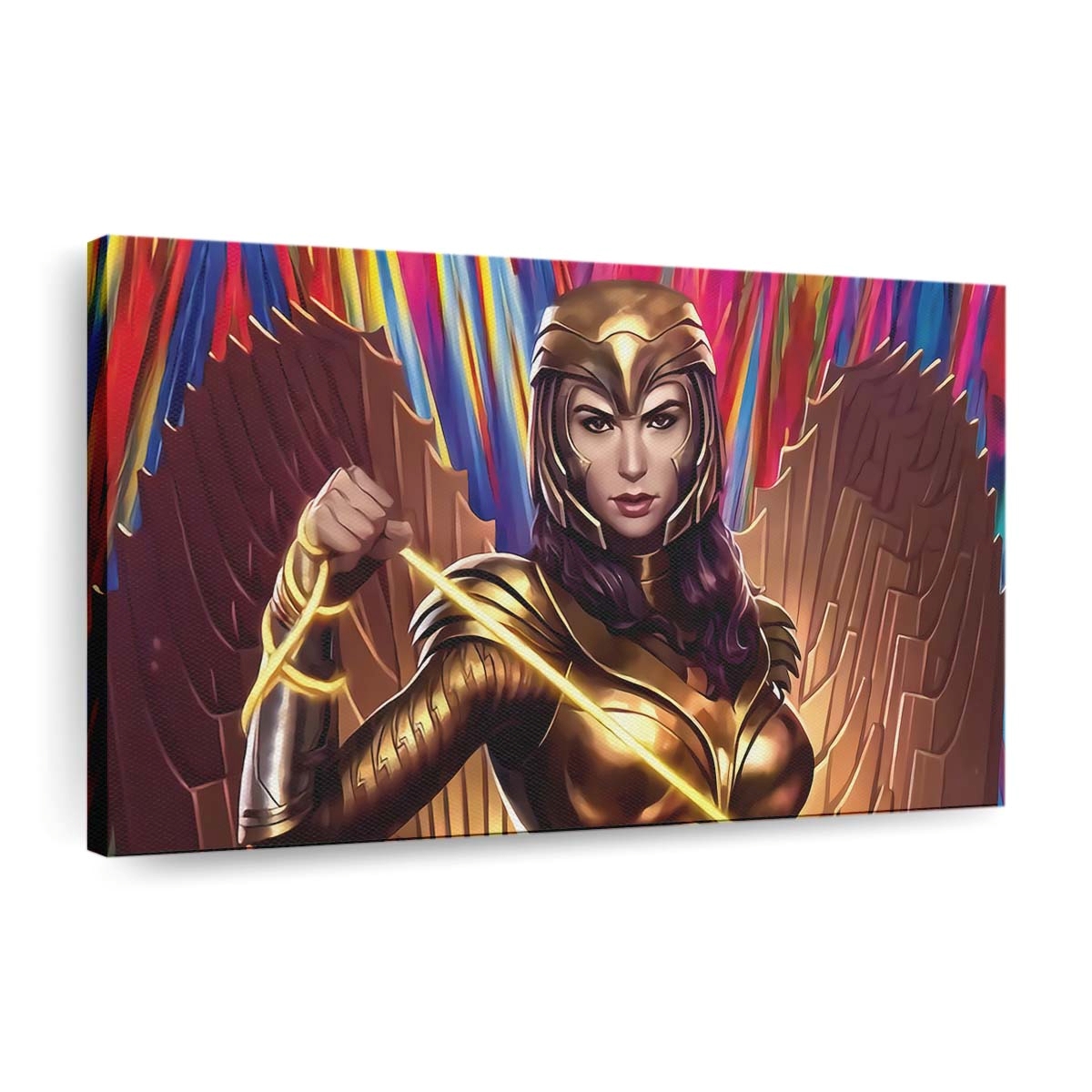 Injustice 2 Wonder Woman Gold Suit Leinwandbilder | Wanddeko