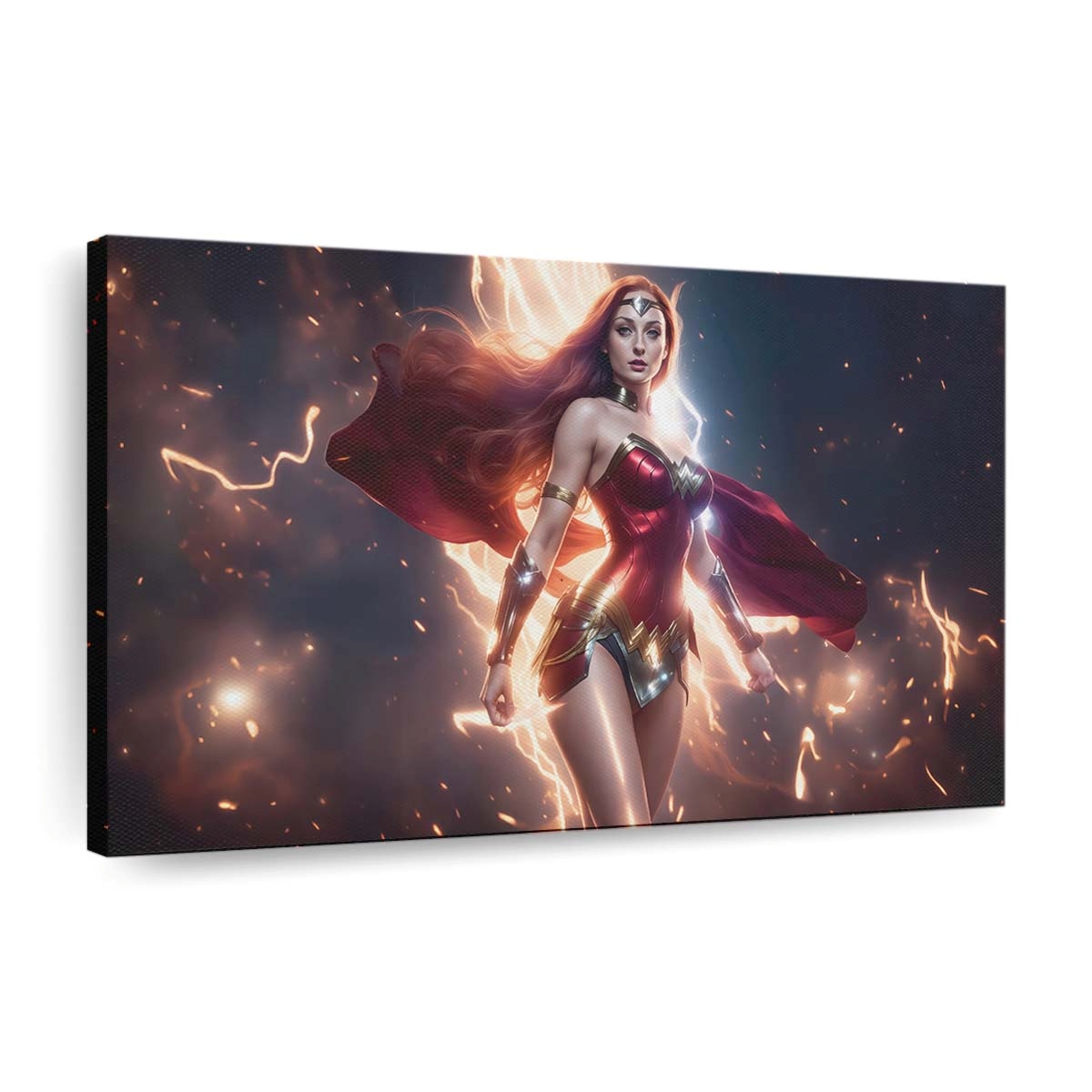 Sophie Turner Dressed As Wonder Woman Leinwandbilder | Wanddeko