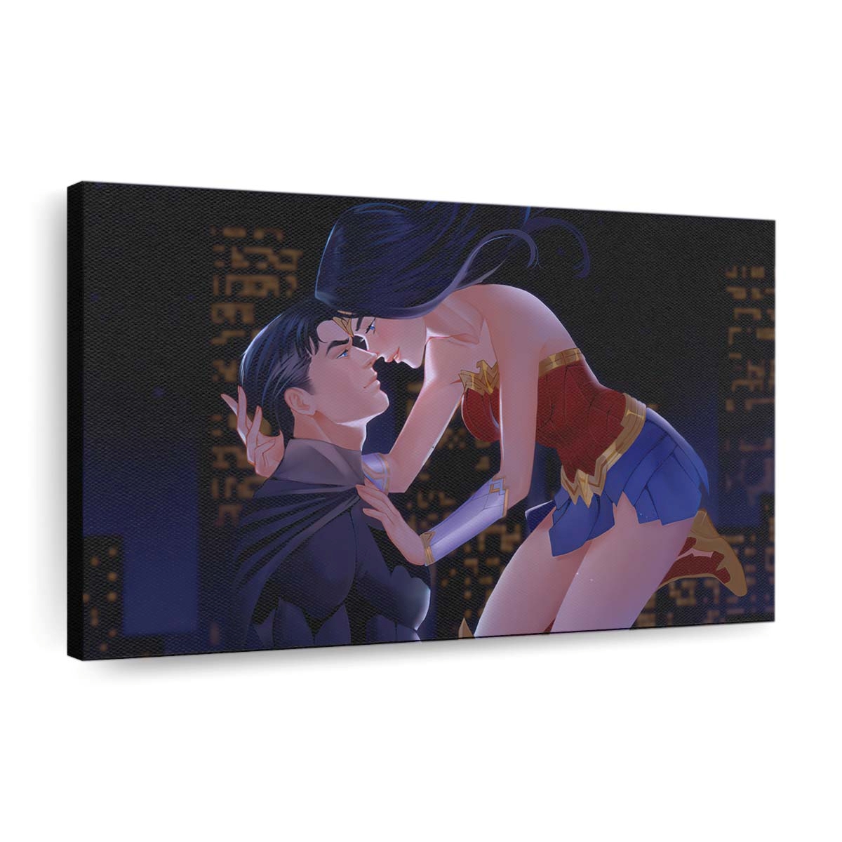 Wonder And Batman Love Leinwandbilder | Wanddeko
