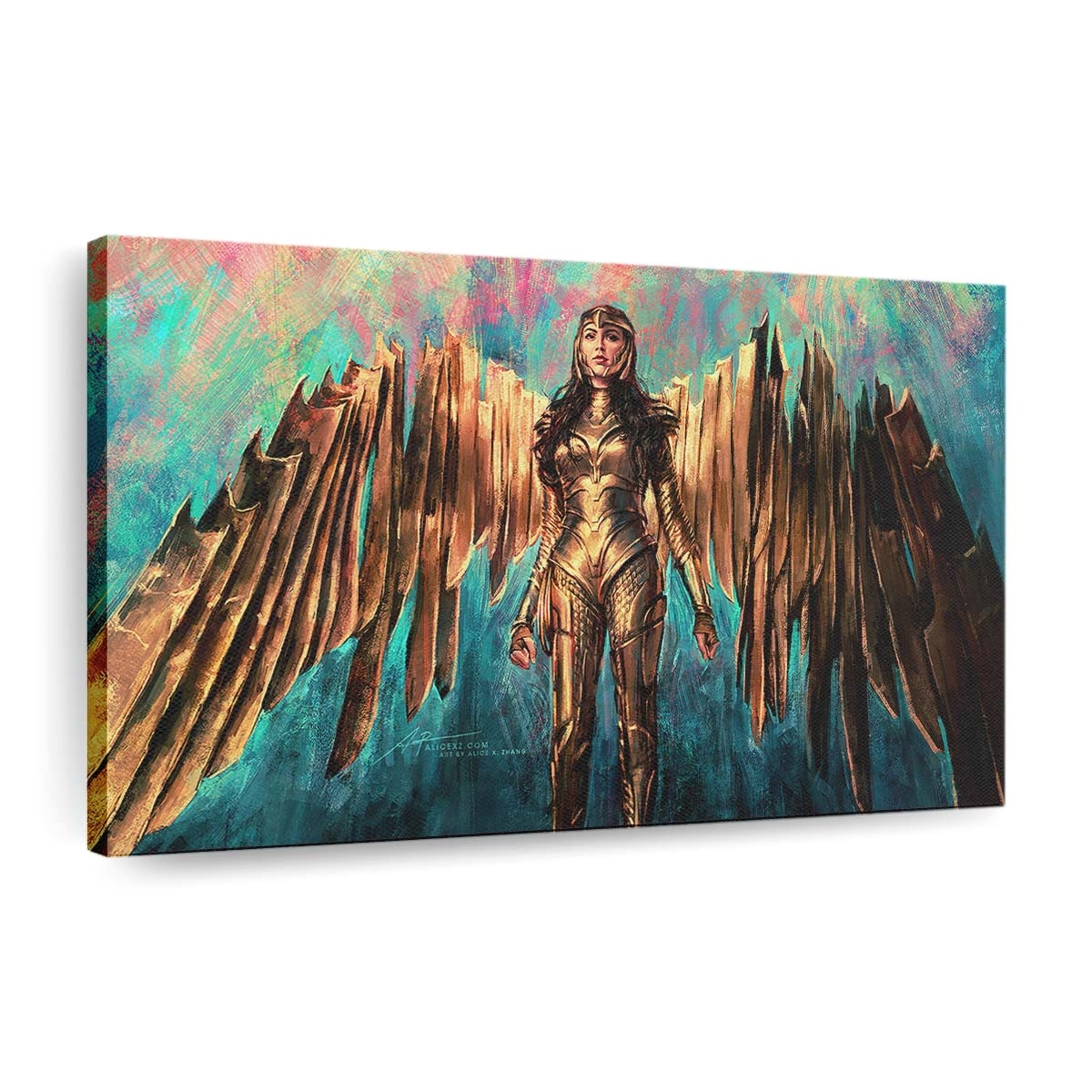 Wonder Woman 1984 Golden Armor Suit Leinwandbilder | Wanddeko