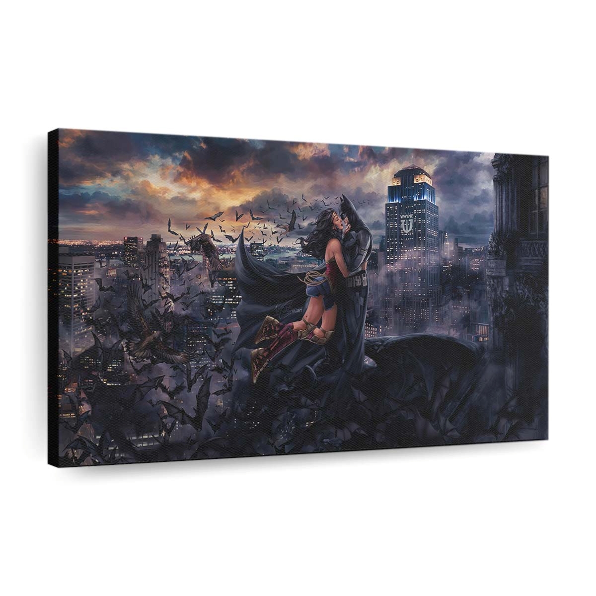 Wonder Woman Bat Love Leinwandbilder | Wanddeko