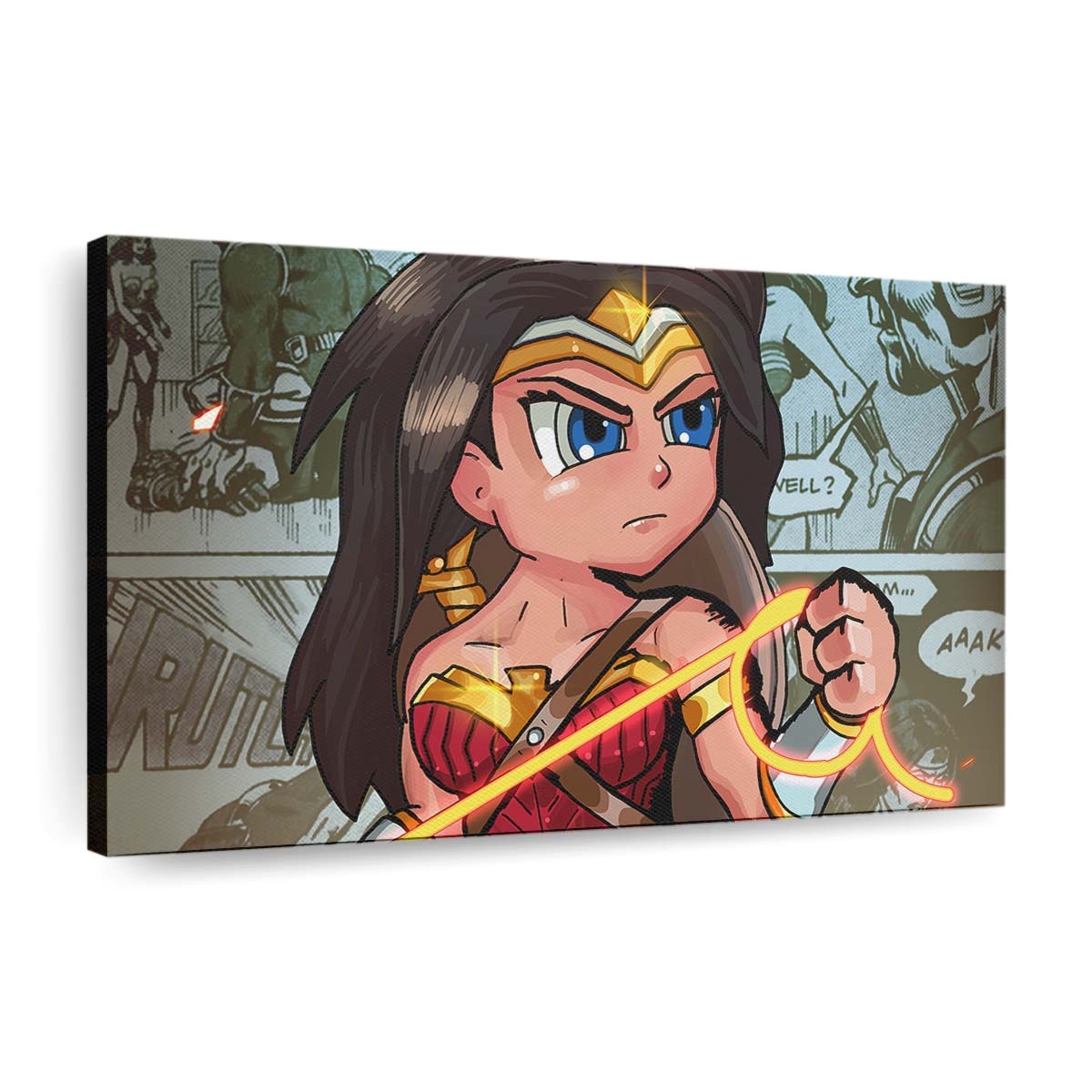 Wonder Woman Cartoonic Leinwandbilder | Wanddeko