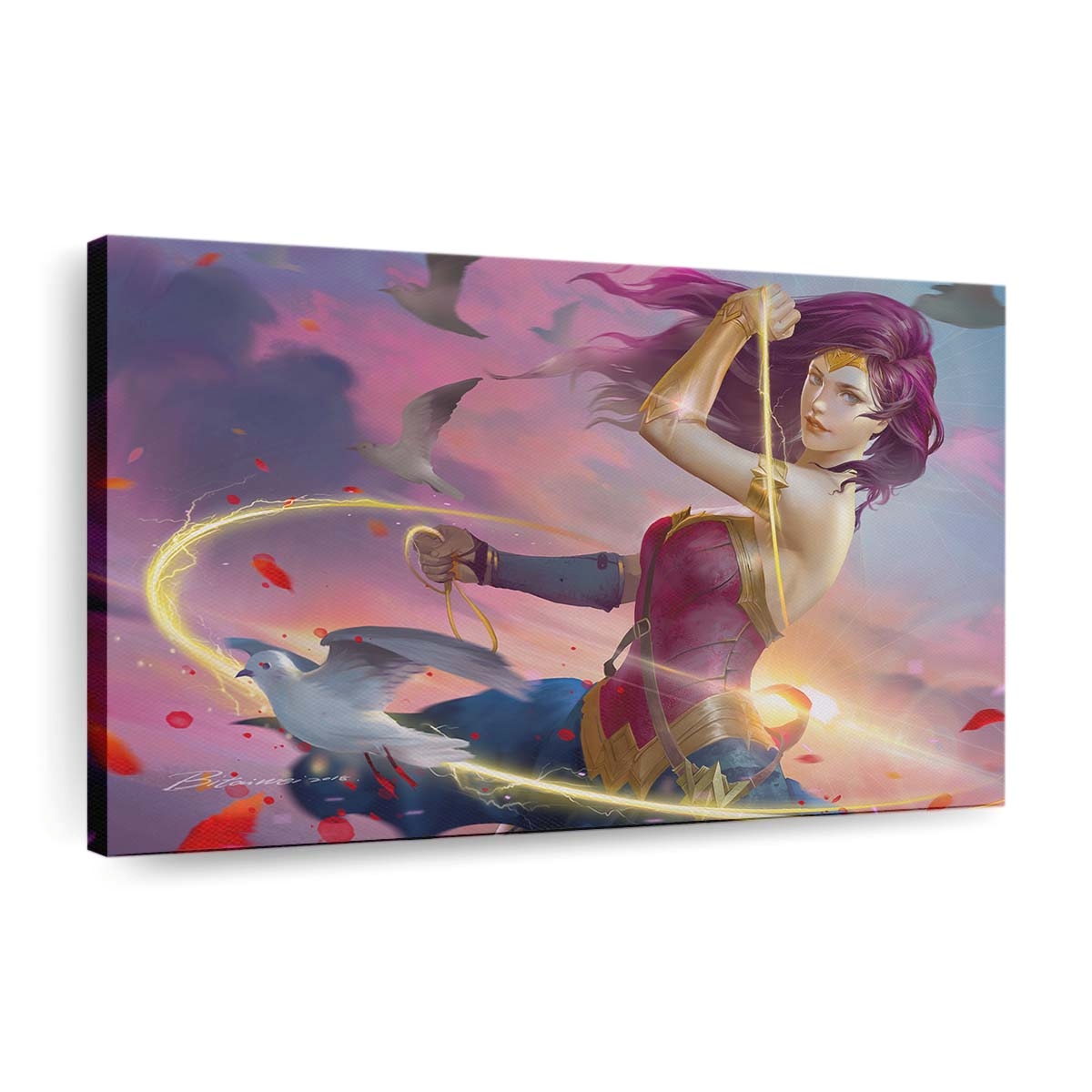 Wonder Woman Colorful Art Leinwandbilder | Wanddeko