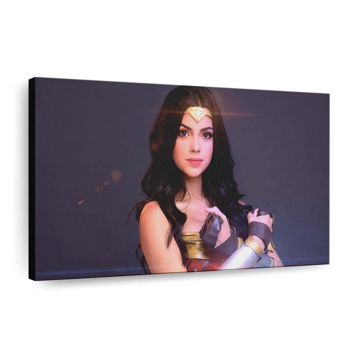 Wonder Woman Cosplay Girl Cute Leinwandbilder | Wanddeko