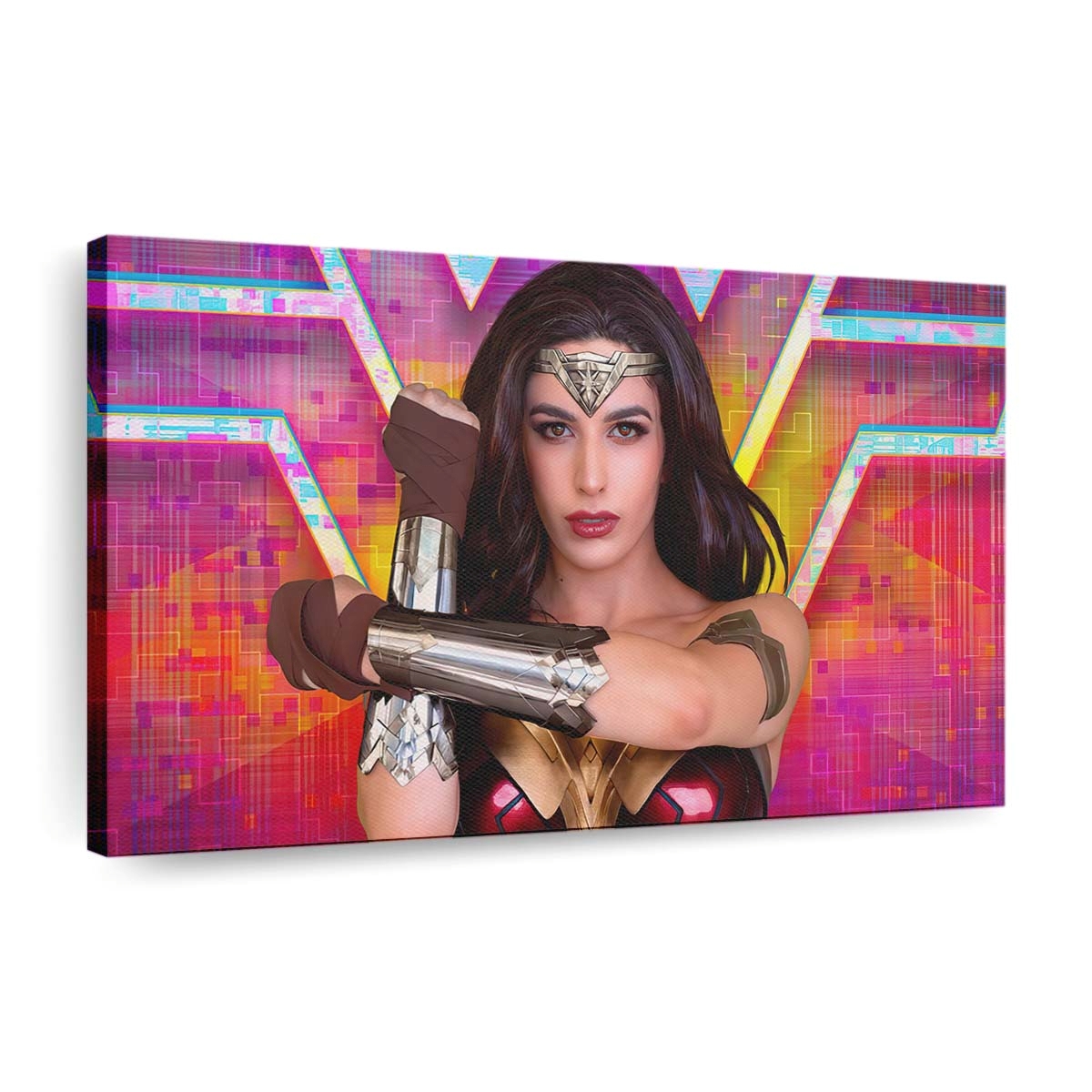 Wonder Woman Cosplay Retro Leinwandbilder | Wanddeko