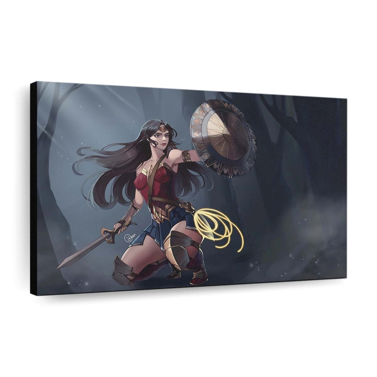 wonder woman defending ow