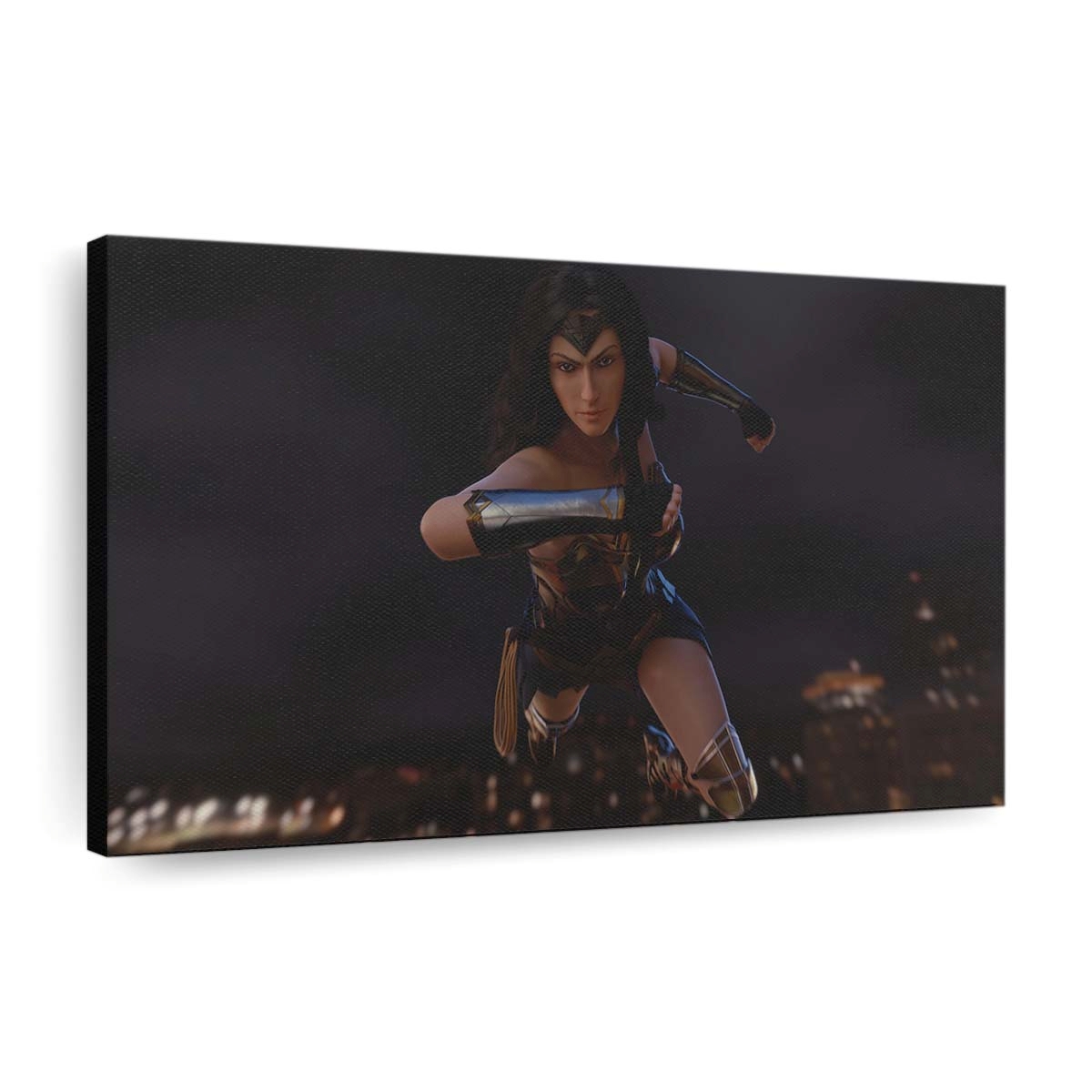 Wonder Woman Flying In The Air Art Leinwandbilder | Wanddeko