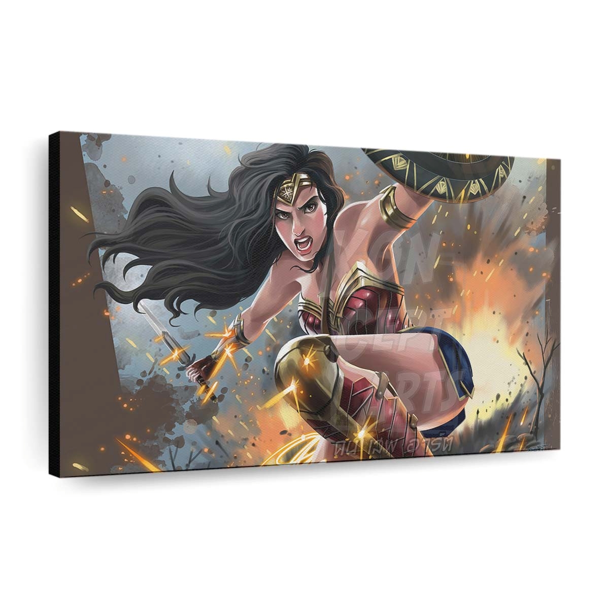 Wonder Woman In War Concept Fanart Leinwandbilder | Wanddeko