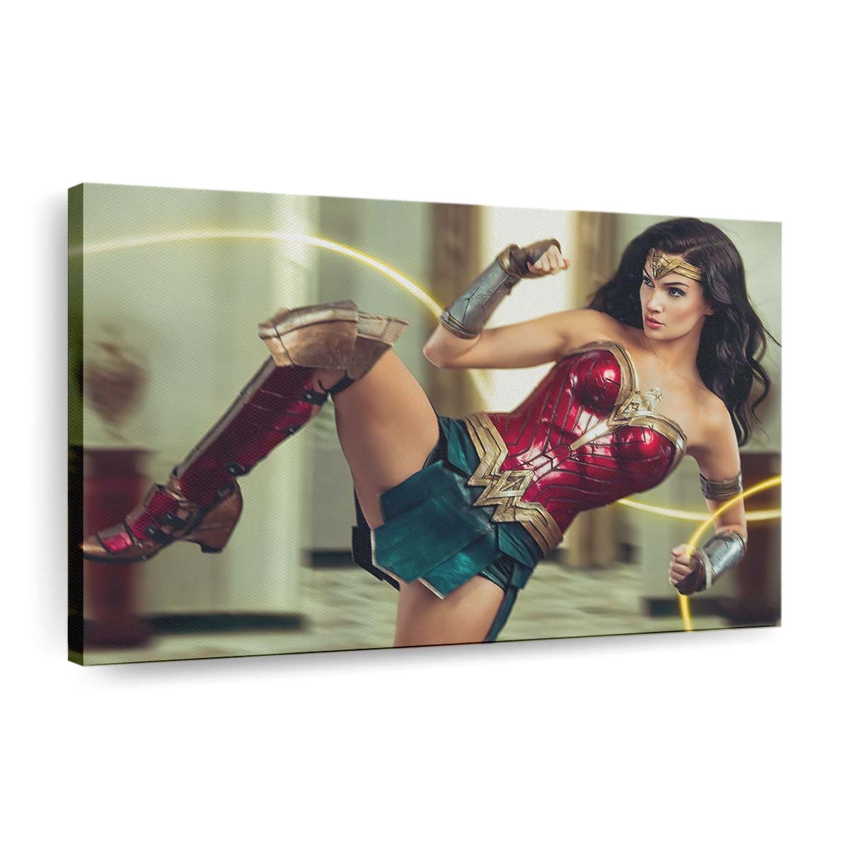 Wonder Woman Kick Action Leinwandbilder | Wanddeko
