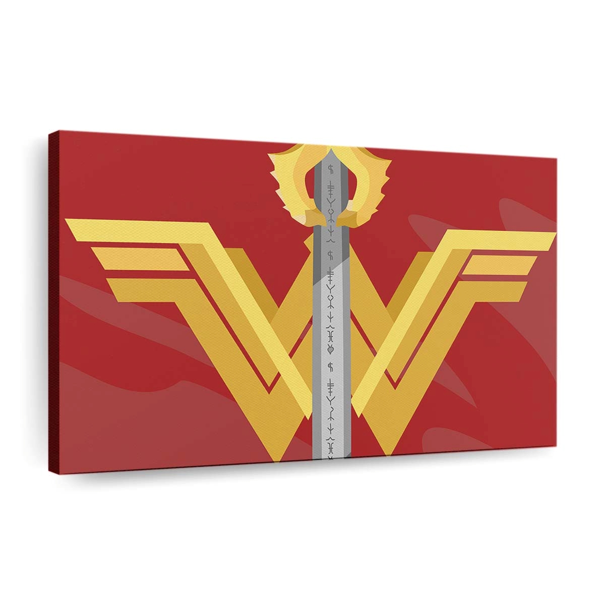 Wonder Woman Logo Minimalist Leinwandbilder | Wanddeko