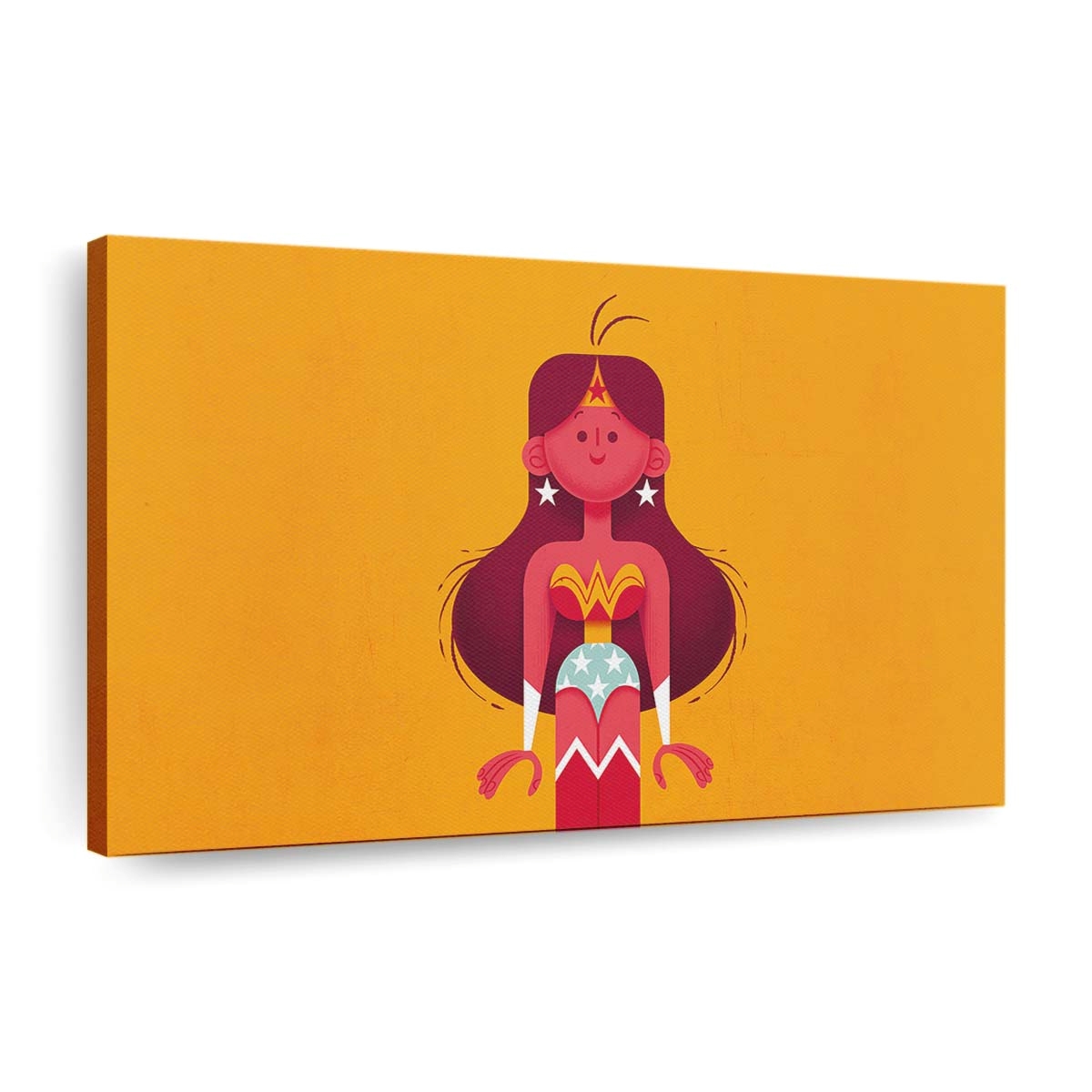 Wonder Woman Minimal Abstract Leinwandbilder | Wanddeko