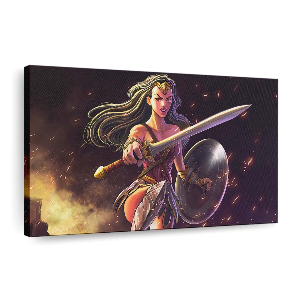 Wonder Woman Sword And Shield Leinwandbilder | Wanddeko