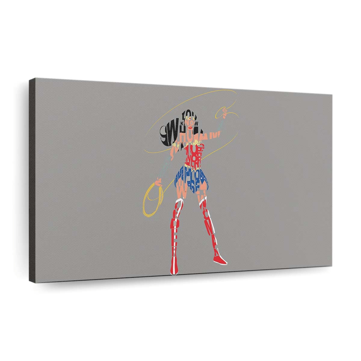 Wonder Woman Typography Leinwandbilder | Wanddeko