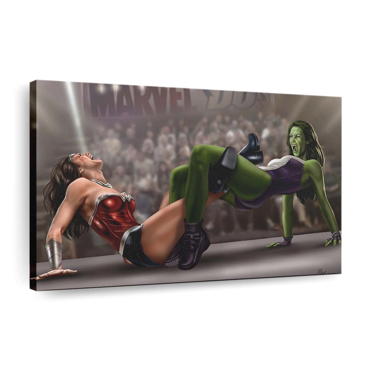 Wonder Woman Vs She Hulk Leinwandbilder | Wanddeko