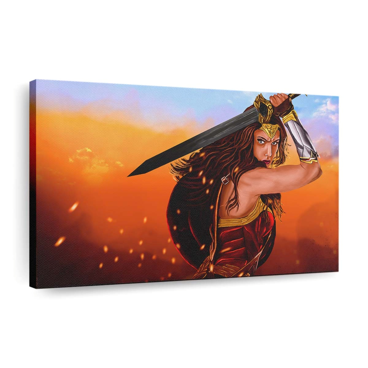 Wonder Woman Warrior Artwork Leinwandbilder | Wanddeko
