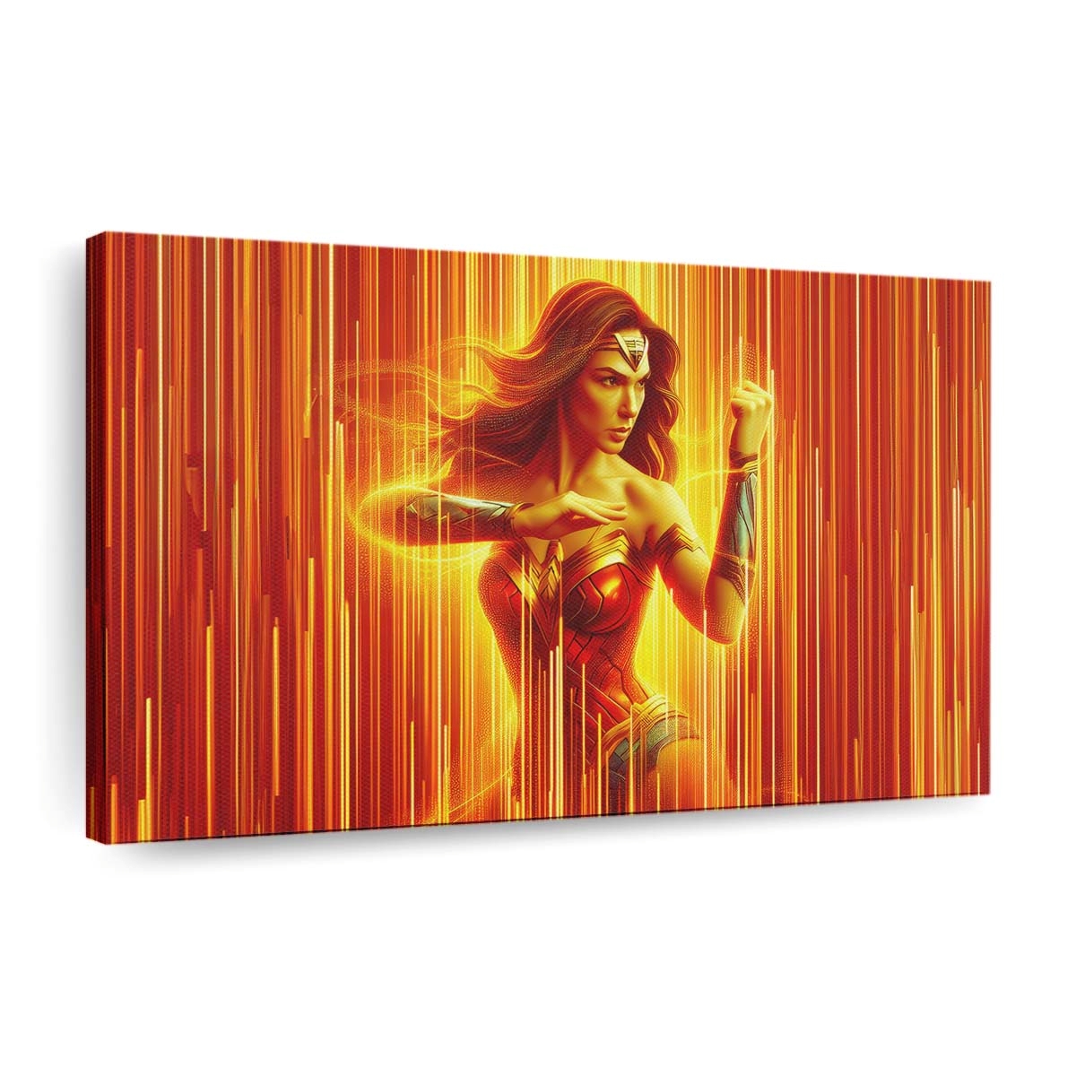 Wonder Woman Wielding Power In The Digital Age Leinwandbilder | Wanddeko