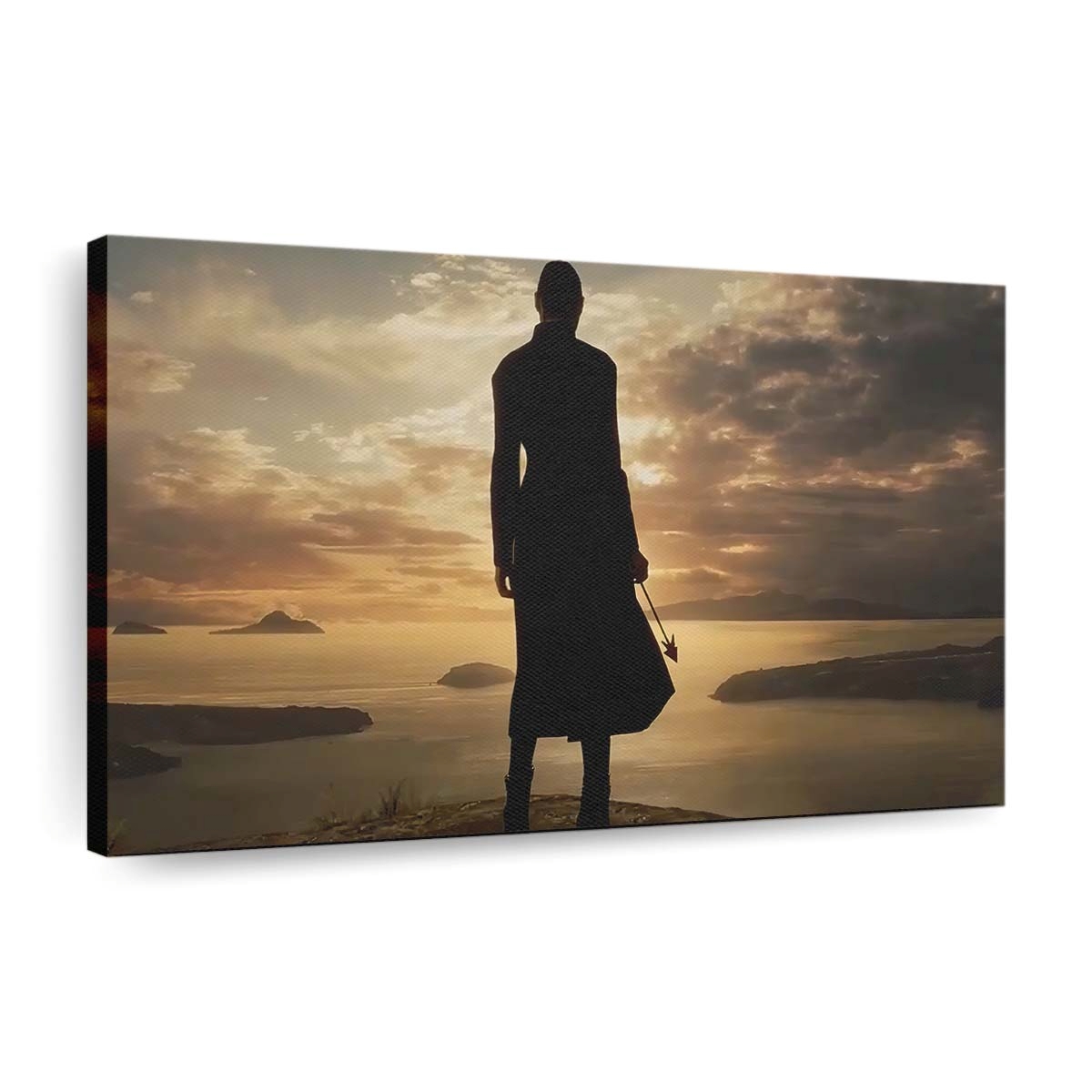 Wonder Woman With Arrow In Hand Silhouette Leinwandbilder | Wanddeko